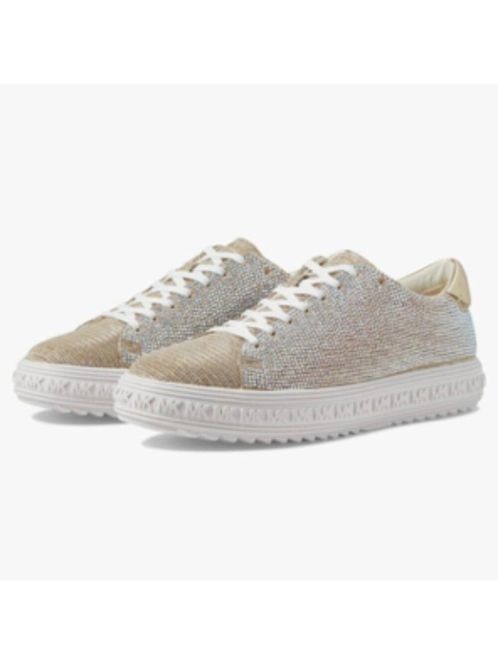 Michael Kors Grove Embellished‎ Designer Sneakers Women’s 8.5 Pale Gold Sporty